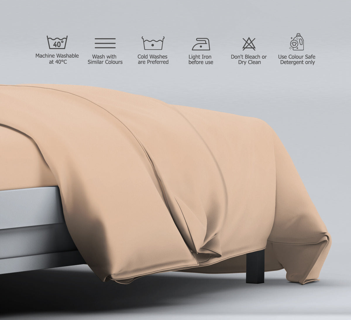 Duvet Quilt Cover 200TC Egyptian Cotton 3PC Bedding Set Single Double King Super