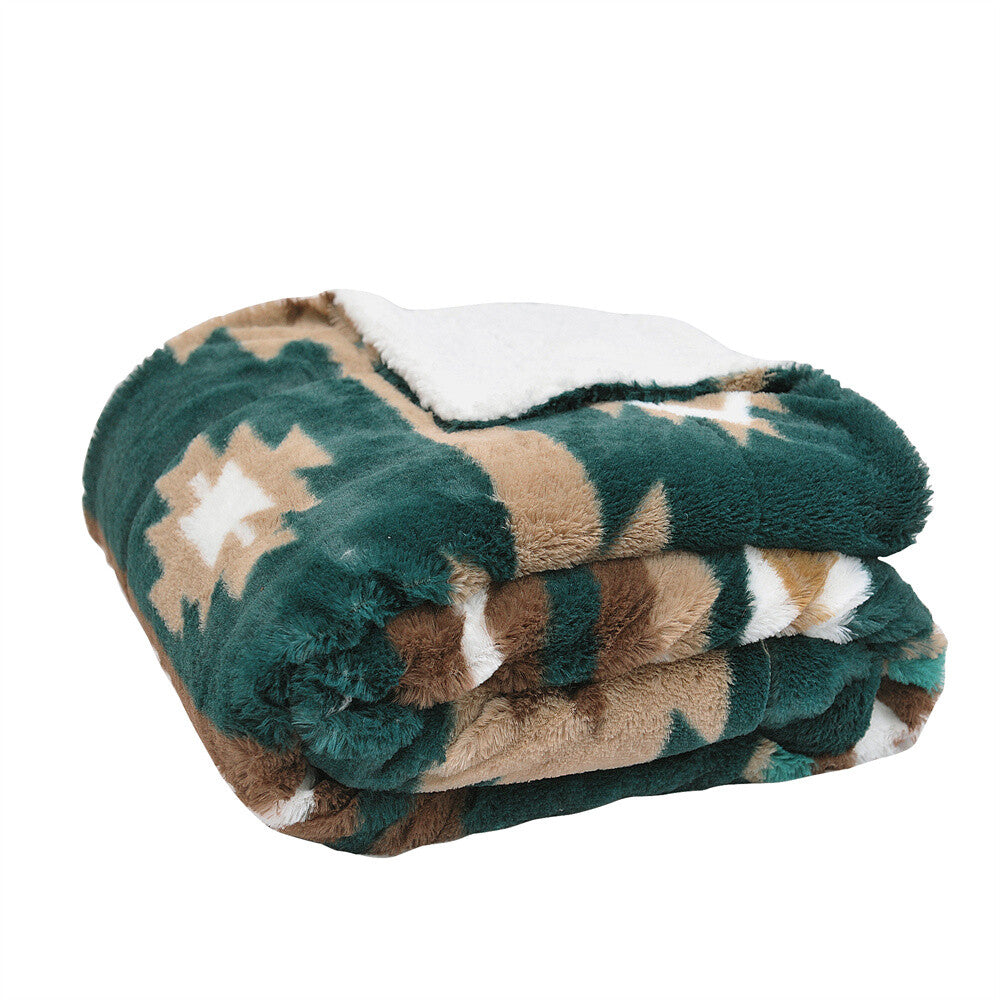 Southwest Sherpa Fleece Throw Blanket – Ultra Soft Reversible & Cozy Plush Gifts