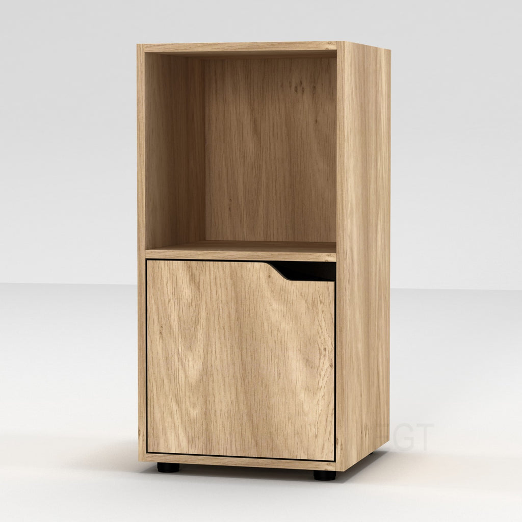 Cube Bookcase Shelving Display Shelf Storage Unit Wooden Door Organiser Cupboard