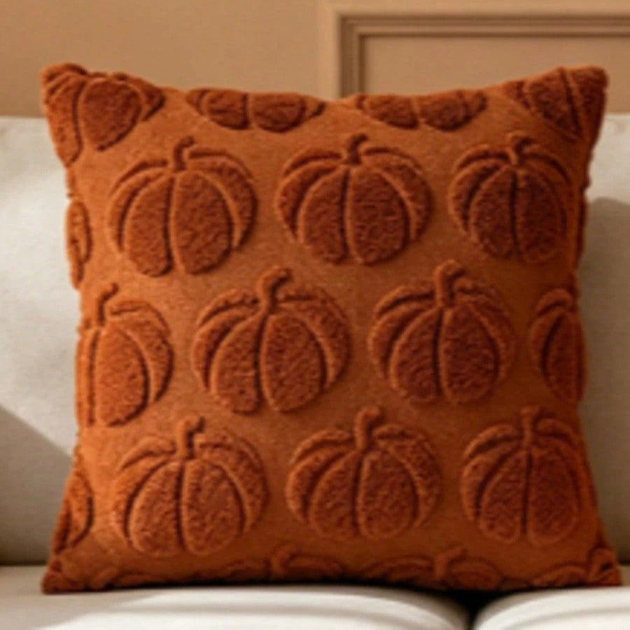 Halloween Pumpkin Cushion Cover  45x45cm Soft Embroidered Sofa Bed Pillow Case