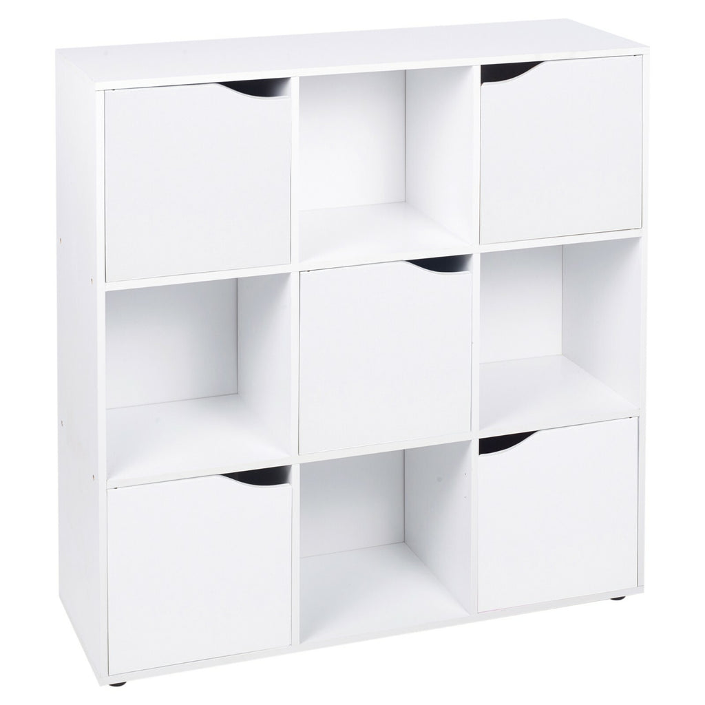 Cube Bookcase Shelving Display Shelf Storage Unit Wooden Door Organiser Cupboard