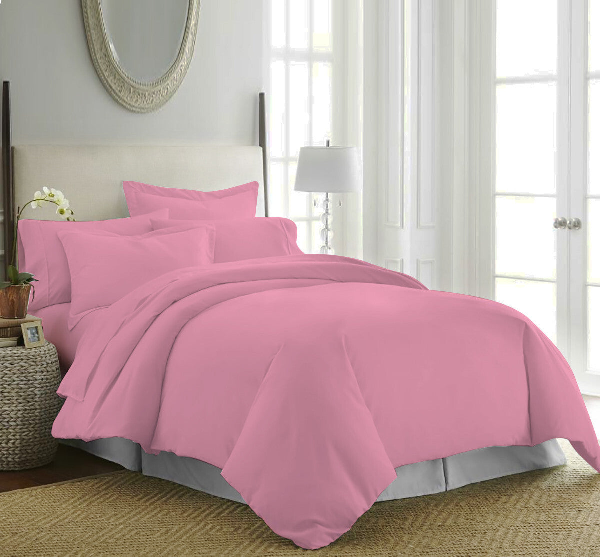 Duvet Quilt Cover 200TC Egyptian Cotton 3PC Bedding Set Single Double King Super