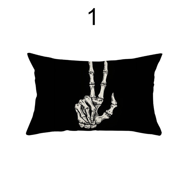 UK Rectangular Halloween Cushion Cover Pillow Case Soft Sofa Home Decor 20x12"