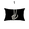 UK Rectangular Halloween Cushion Cover Pillow Case Soft Sofa Home Decor 20x12"