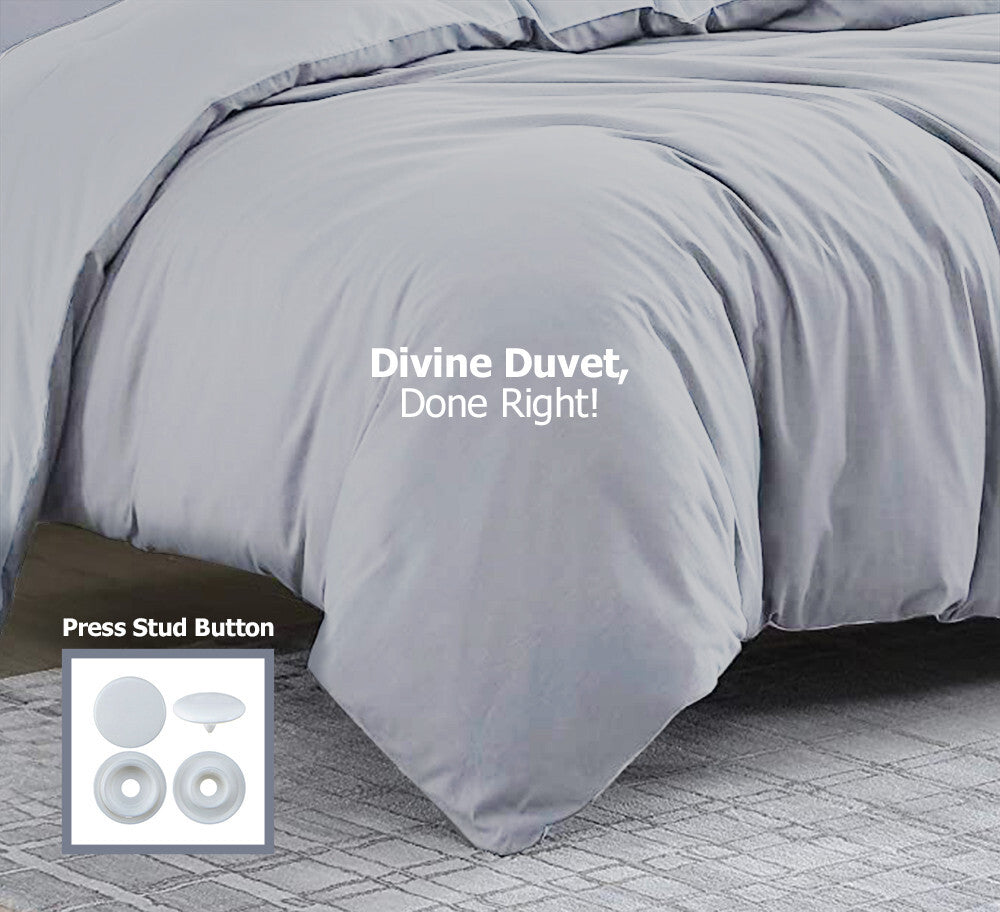 Duvet Quilt Cover 200TC Egyptian Cotton 3PC Bedding Set Single Double King Super