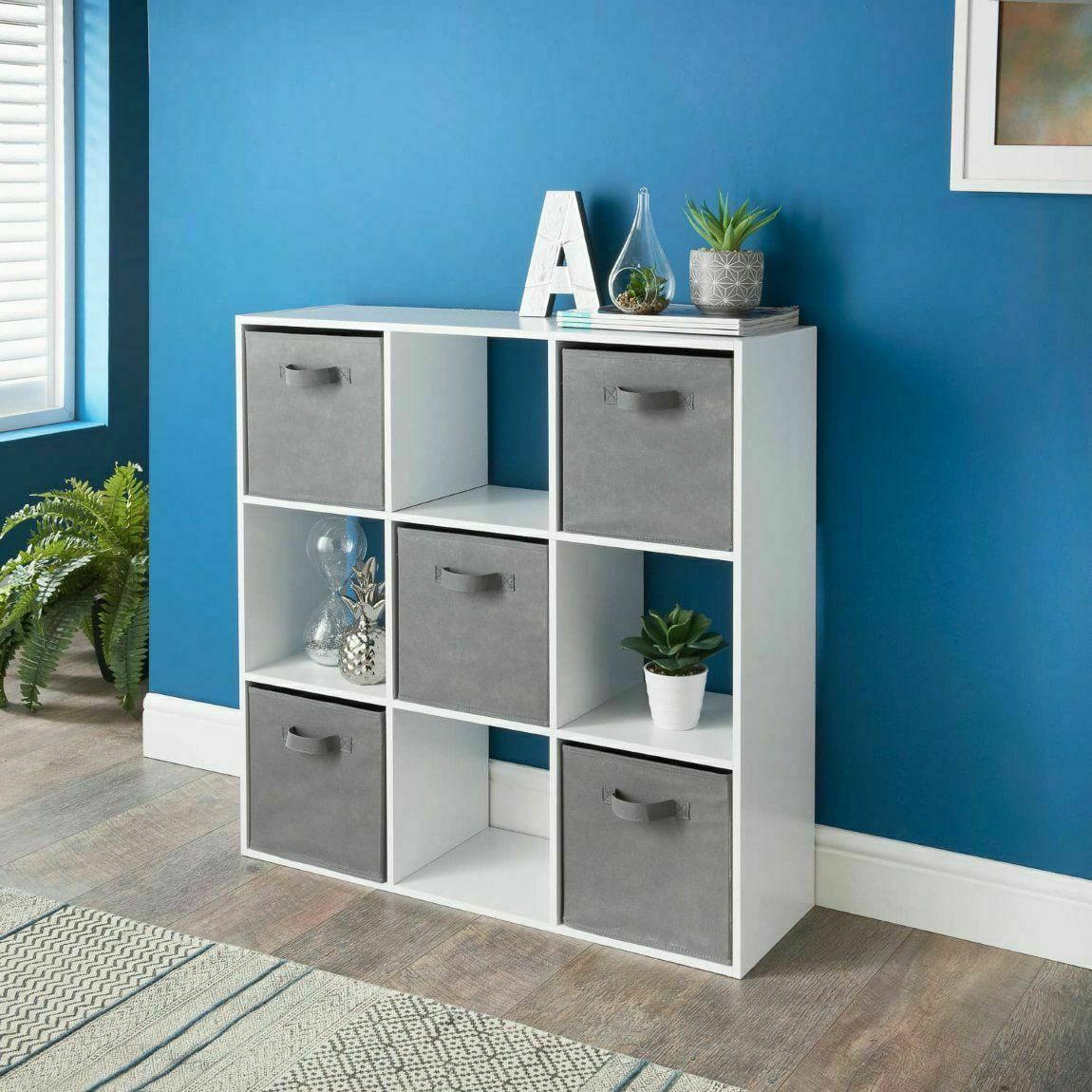 2/3/4/5/6 Tier Cubes Drawers Shelving Storage Unit Bookcase Cabinet Living Room