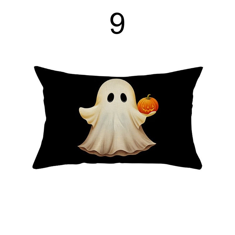 UK Rectangular Halloween Cushion Cover Pillow Case Soft Sofa Home Decor 20x12"