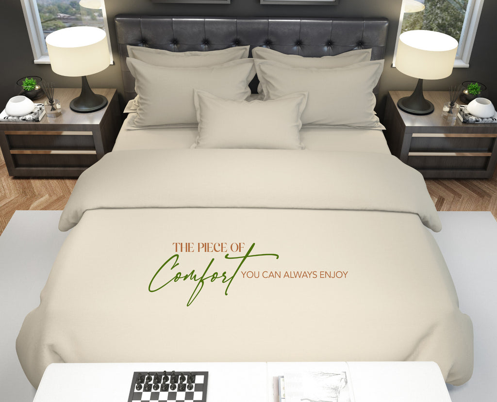 Duvet Quilt Cover 200TC Egyptian Cotton 3PC Bedding Set Single Double King Super