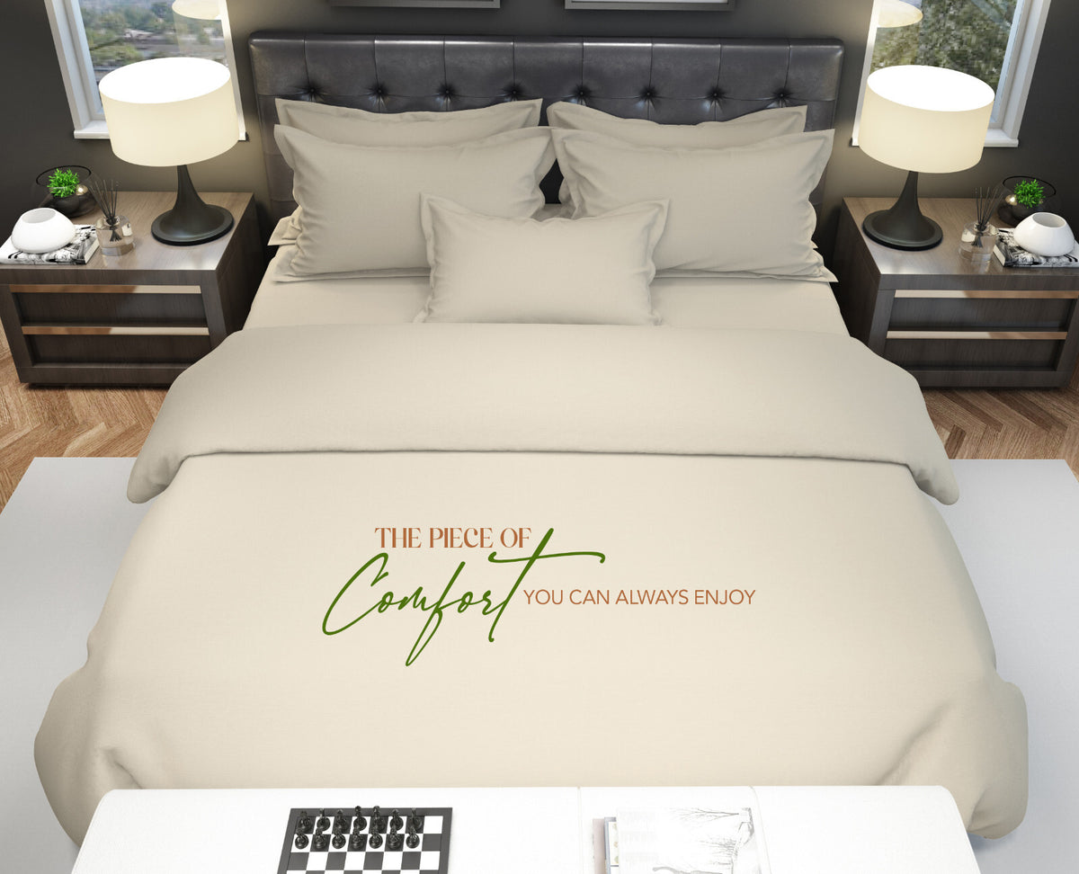 Duvet Quilt Cover 200TC Egyptian Cotton 3PC Bedding Set Single Double King Super
