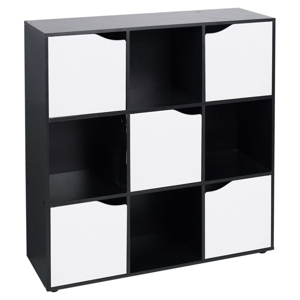 Cube Bookcase Shelving Display Shelf Storage Unit Wooden Door Organiser Cupboard