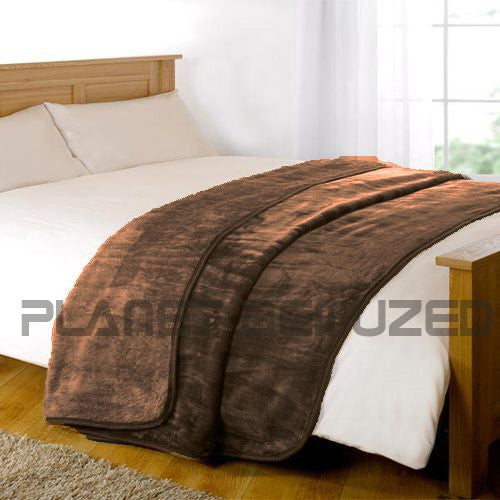 FAUX FUR THROW BLANKET LUXURY SOFA BED FLEECE SOFT WARM DOUBLE, KING LARGE SIZE