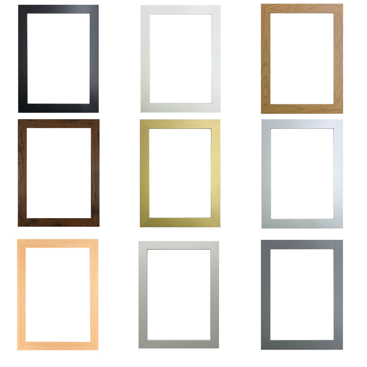 BLACK Picture Frame OAK WALNUT WHITE A1 A2 A3 A4 A5 Modern Poster Photo Frames