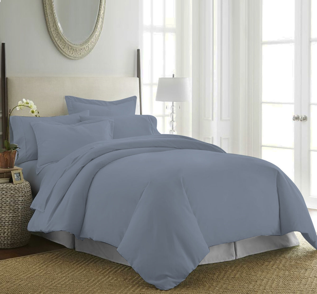 Duvet Quilt Cover 200TC Egyptian Cotton 3PC Bedding Set Single Double King Super