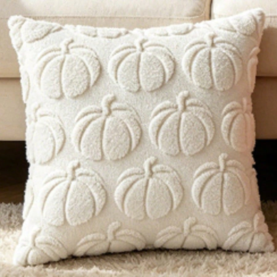 Halloween Pumpkin Cushion Cover  45x45cm Soft Embroidered Sofa Bed Pillow Case