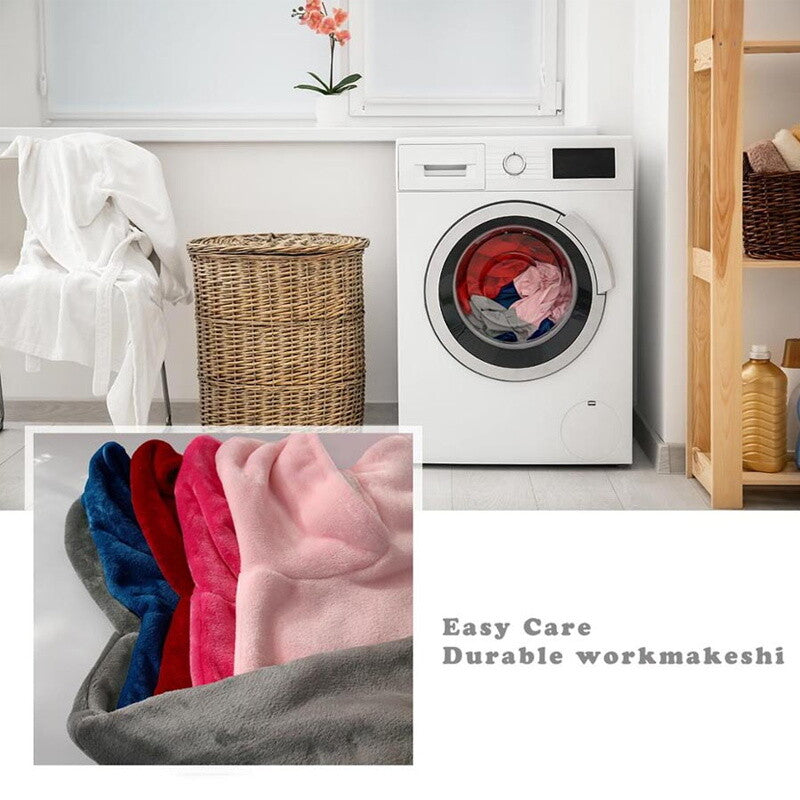 Adult Super Soft Fleece Hooded Snuggle Blanket Hoodie Warm Hoodie Nightwear Gift