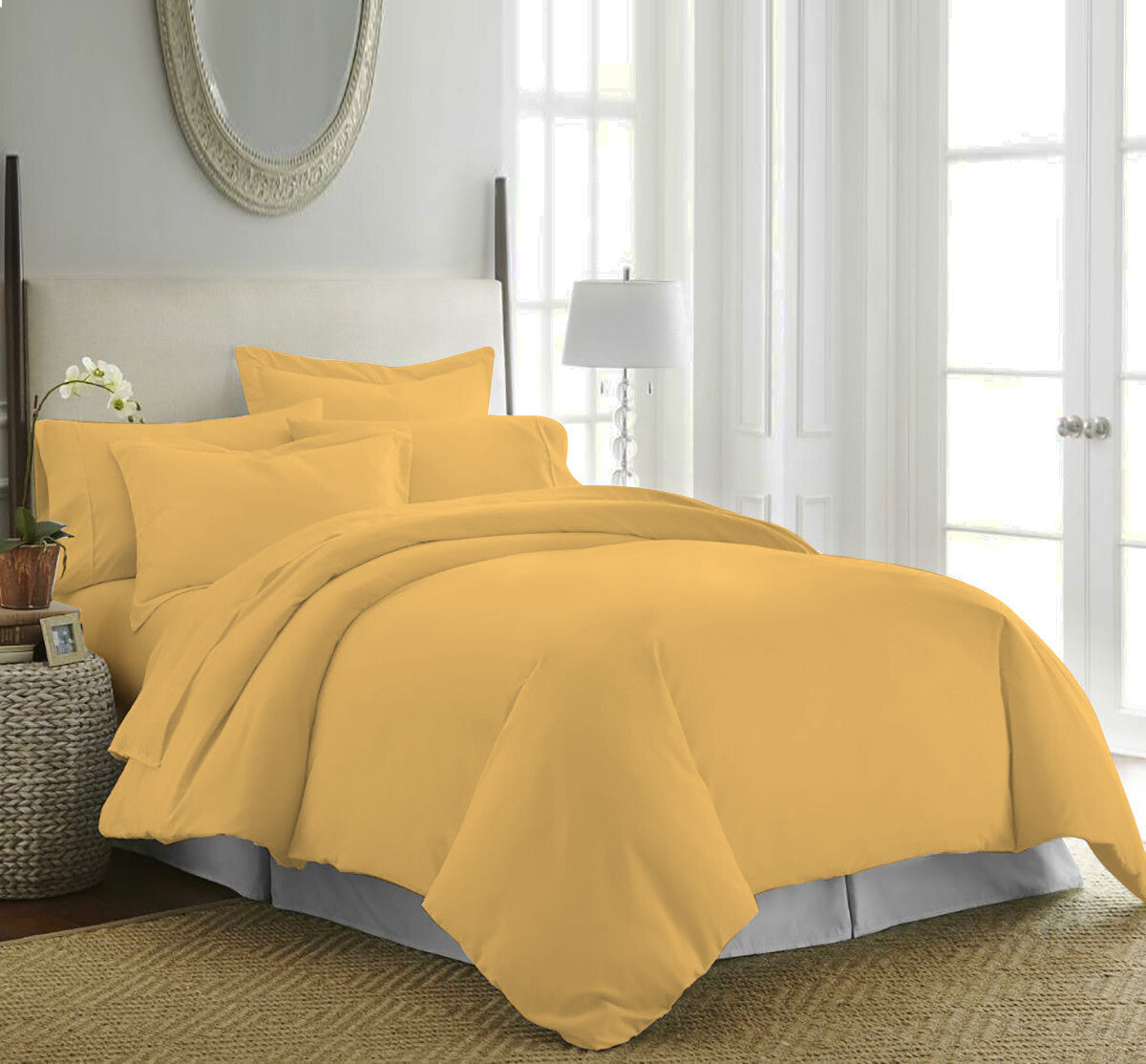 Duvet Quilt Cover 200TC Egyptian Cotton 3PC Bedding Set Single Double King Super