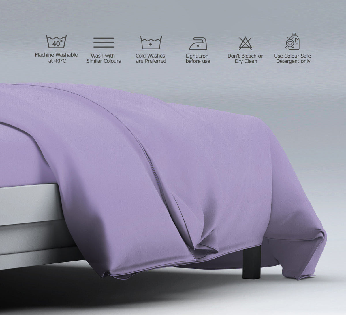 Duvet Quilt Cover 200TC Egyptian Cotton 3PC Bedding Set Single Double King Super