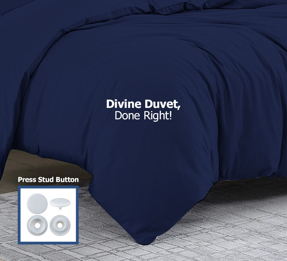 Duvet Quilt Cover 200TC Egyptian Cotton 3PC Bedding Set Single Double King Super