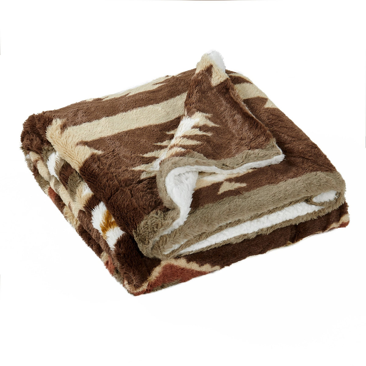 Southwest Sherpa Fleece Throw Blanket – Ultra Soft Reversible & Cozy Plush Gifts