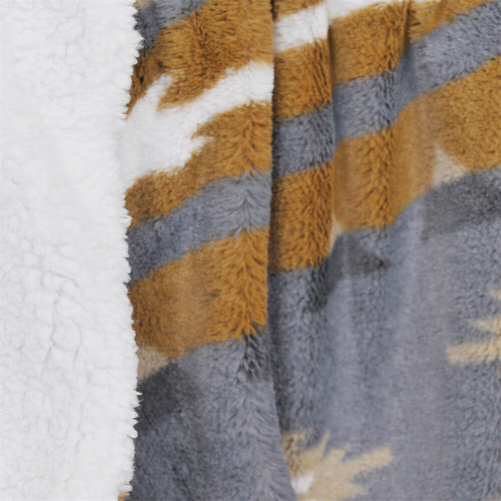 Southwest Sherpa Fleece Throw Blanket – Ultra Soft Reversible & Cozy Plush Gifts