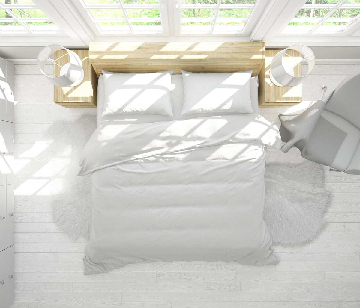 Duvet Quilt Cover 200TC Egyptian Cotton 3PC Bedding Set Single Double King Super
