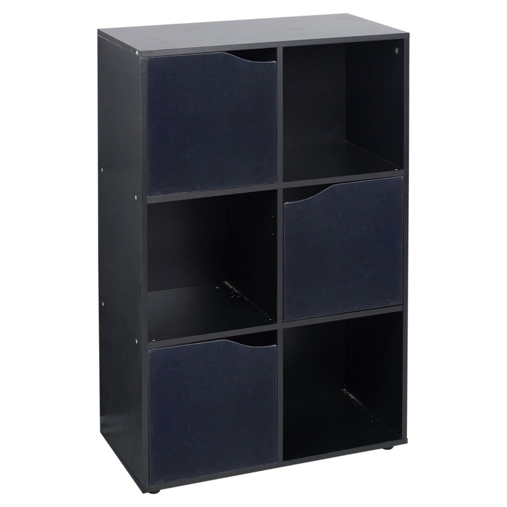Cube Bookcase Shelving Display Shelf Storage Unit Wooden Door Organiser Cupboard