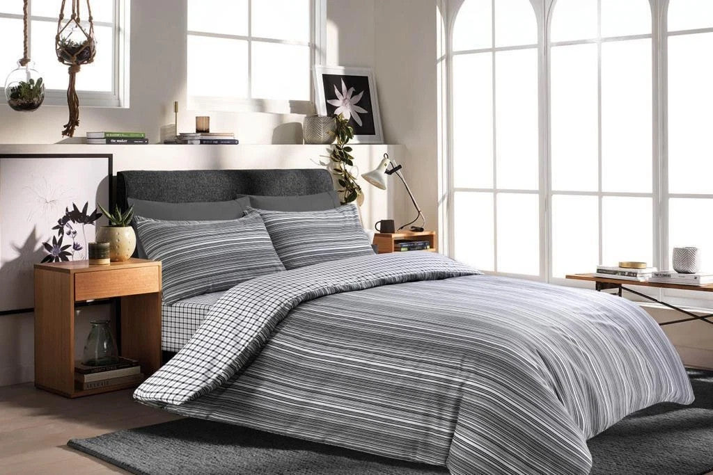 Rich Cotton Duvet Cover Set 3 Piece Bedding Single Double King Super King Size