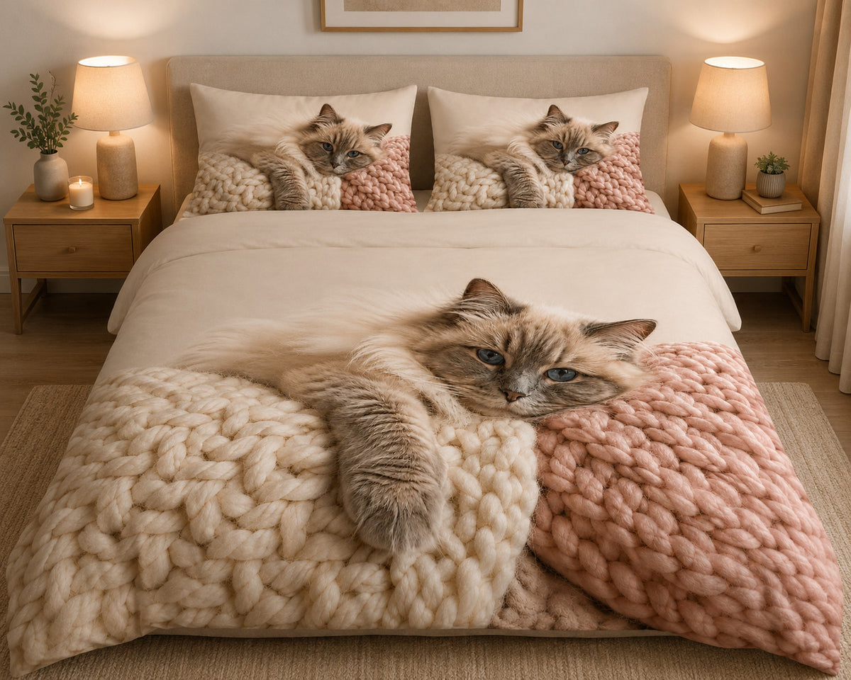 Digital Print Duvet Cover Set Bedding Quilt Cover Pillowcases Single Double King