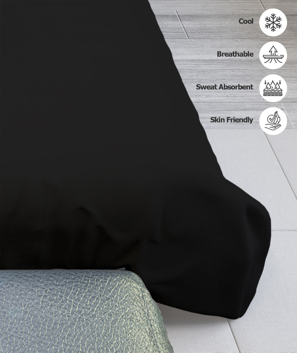 Duvet Quilt Cover 200TC Egyptian Cotton 3PC Bedding Set Single Double King Super